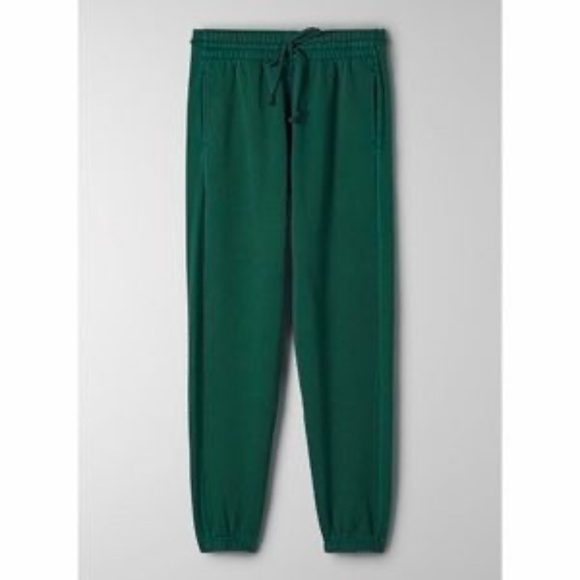Aritzia | TNA Cozy Fleece Sweatpants | Size S | Forest Green - Picture 1 of 7